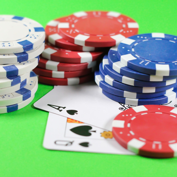 blackjack poker cards chips
